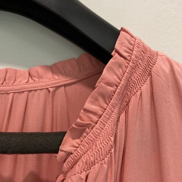 OLD NAVY Waist-Defined Crinkle-Chiffon Ruffle-Sleeve Dress  XXL tall - Picture 11 of 14